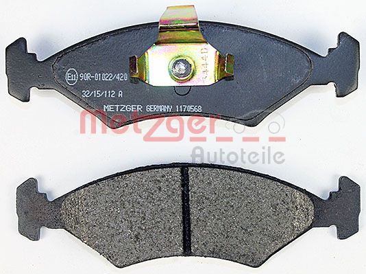 METZGER 1170568 Bremsbelagsatz, Scheibenbremse